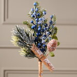 Хвойная ветка Nordberry заснеженная 31 см