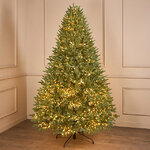 Искусственная елка с гирляндой Лесная Фея 260 см, 5400 теплых белых ламп, ЛИТАЯ 100%