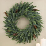 Венок Королевский 60 см с шишками, ЛИТАЯ 100%