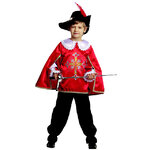 Карнавальный костюм Мушкетер, красный, рост 152 см