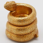 Подсвечник на 1 свечу Золотая Змея - Chris 9 см