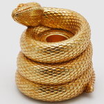 Подсвечник на 1 свечу Золотая Змея - Connie 9 см