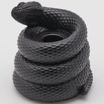 Подсвечник на 1 свечу Черная Змея - Connie 9 см