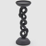 Металлический подсвечник для 1 свечи Graceful Snake 25 см черный