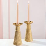 Декоративный подсвечник Tassel 21 см золотой