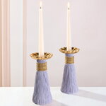 Декоративный подсвечник Tassel 21 см лавандовый