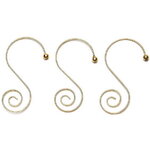 Крючки для елочных игрушек Lumaca 5 см, 36 шт, золотые