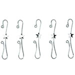 Крючки для елочных игрушек Barbaresco 8 см, 18 шт, серебряные