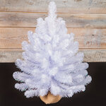 Искусственная белая елка Исландская белоснежная в мешочке 60 см, ПВХ