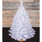 Искусственная белая елка Исландская белоснежная в мешочке 90 см, ПВХ