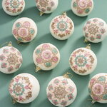 Набор елочных шаров Французские Кружева 8 см, 12 шт