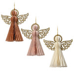 Набор подвесных украшений из бумаги Ангелы Хавенвилля 14 см, 3 шт