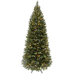 Искусственная елка с лампочками Швейцарская Стройная 155 см, 140 теплых белых ламп, ЛИТАЯ 100%