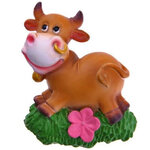 Магнит Бычок Ганзель на травке 6 см