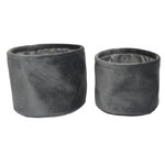 Набор корзин для хранения Sorrento 12-14 см, 2 шт, серый графит
