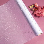 Ткань для декора Сетка Ивелин 39*200 см серебряная