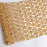Ткань для декора Ажурная Сетка Steppe 28*150 см золотая