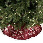 Юбка для елки Бирмингемский снегопад 95 см красная