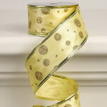 Декоративная лента Элеганца - Конфетти 270*4 см золотая