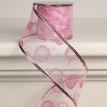 Декоративная лента Элеганца - Мыльные Пузыри 270*6 см розовая