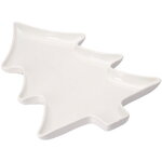 Фарфоровая тарелка для закусок Елочка Пьетра 35 см 