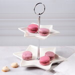 Этажерка для закусок Etoile двухъярусная 22*21 см, фарфор