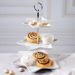 Этажерка для закусок Etoile трехъярусная 32*26 см, фарфор