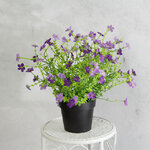 Искусственный цветок в горшке Daisy Purple 28 см