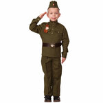 Детская военная форма Солдат в пилотке, рост 128 см
