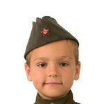 Детская военная пилотка солдата, 52-54 см