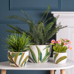 Набор декоративных кашпо Liana Leaf 14-26 см, 3 шт