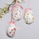 Пасхальные украшения Яйца Easter von Delicacy 12 см, 3 шт, белые, подвеска