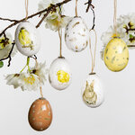 Пасхальные украшения Яйца Sweet Easter 6 см, 6 шт, подвеска