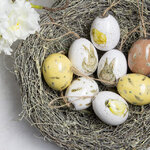 Пасхальные украшения Яйца Sweet Easter 5 см, 8 шт, подвеска