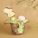 Декоративная корзинка Easter Bunny 12 см зеленая