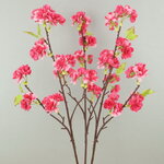 Искусственная ветка Цветущий Персик 76 см фуксия