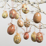 Пасхальные украшения Яйца Easter Etude 4-6 см, 12 шт, подвеска