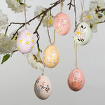 Пасхальные украшения Яйца Sunny Easter 6 см, 6 шт, подвеска