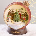 Светящаяся композиция Шар - Olde Christmas Town 23 см, музыка, движение