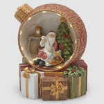 Светящаяся композиция Шар - Christmas at Santa 17 см, музыка