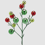 Декоративная ветка Tender Affection 53 см красно-зеленая