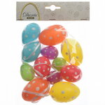 Пасхальные украшения Яйца Colours of Easter 4-6 см, 12 шт, подвеска