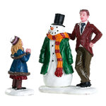 Набор фигурок Папа с Дочкой слепили Снеговика 7 см, 2 шт