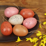 Пасхальные украшения Яйца Marbled Easter 9 см, 6 шт, подвеска
