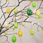 Пасхальные украшения Яйца Paschal Wonder 4-6 см, 12 шт, подвеска