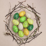 Пасхальные украшения Яйца Wonderful Easter 6 см, 12 шт, подвеска