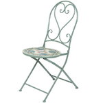 Складной стул с мозаикой Ривьера 93*46*39 см, металл