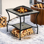 Стол для костра с мозаикой Гран Тулуз 55*55 см, металл