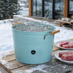 Мангал для барбекю Флэт Айрон 40*33 см мятный