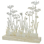 Интерьерное украшение Орлеанские Цветы 30*30 см на деревянной подставке